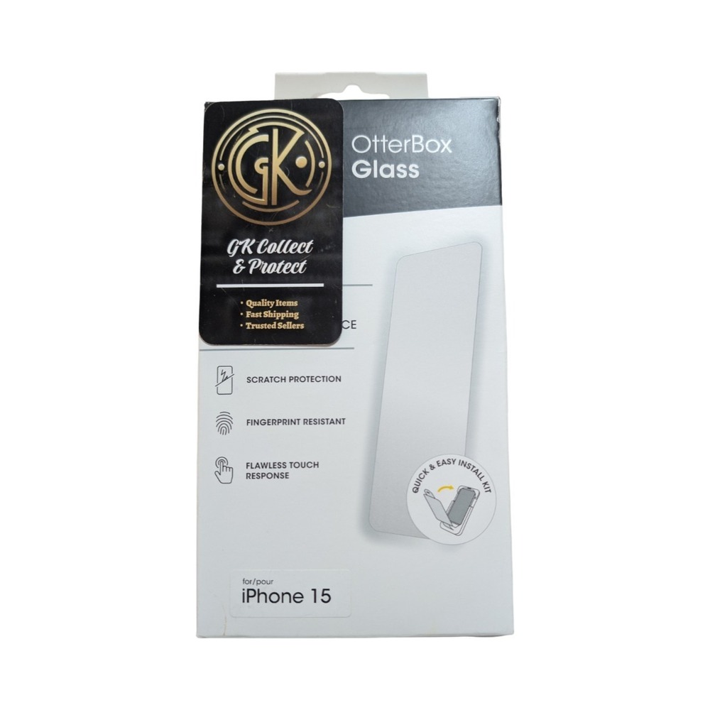 Mm6-N‎ Otterbox Glass Clear Screen Protector for Apple iPhone 15